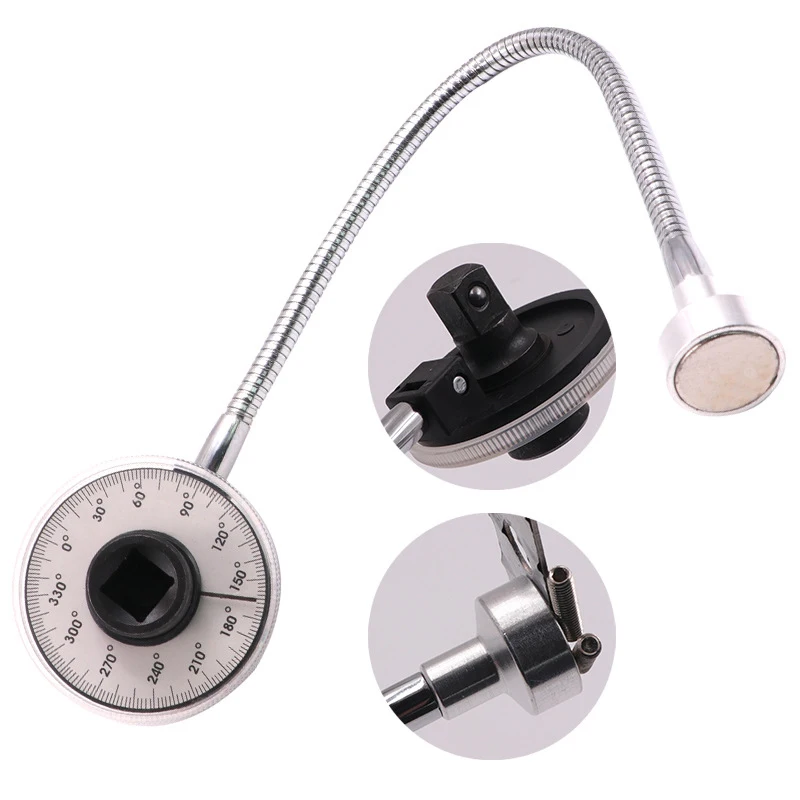 360 Degrees Torquemeter Calibrated In Degrees Torque Angle Gauge Torque Wrench Hand Tools Adjustable Torque Regular Scale