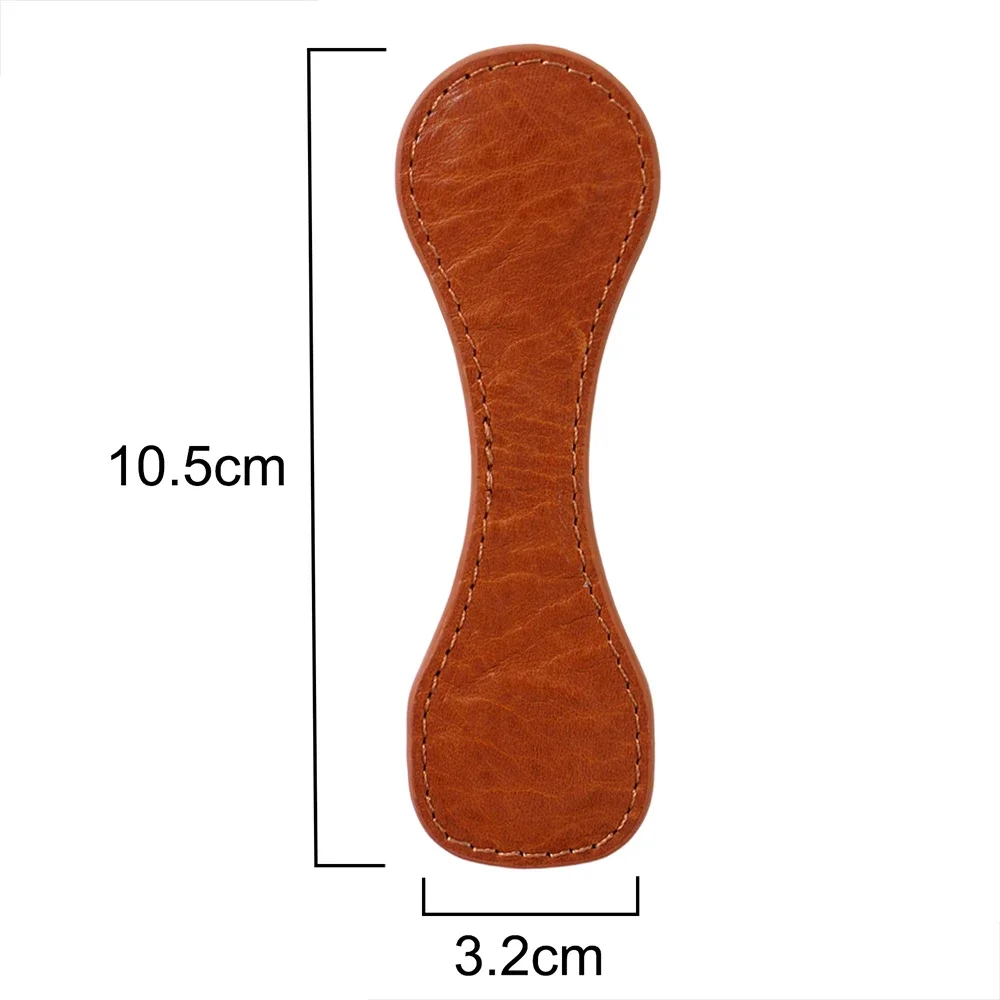 Moterm Full Grain Leder Neue Stil Asymmetrische Magnetische Clip Durable Planer Zubehör Starke Magnetische Kraft Papier Clip Lesezeichen