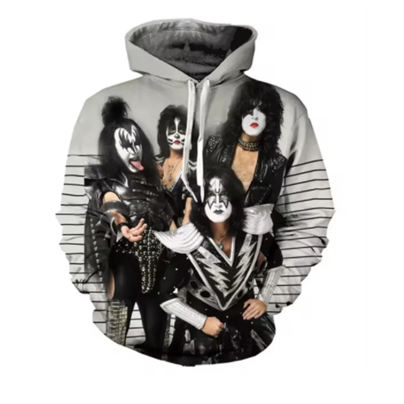 Autumn Kiss Rock Band 3D Print Hoodies Men Women Fashion Casual Sweatshirts Oversized Hoodie Pullovers Tracksuit Clothing