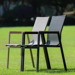 Sillas traseras modernas para jardín, muebles De lujo De estilo italiano, color negro, diseño duro