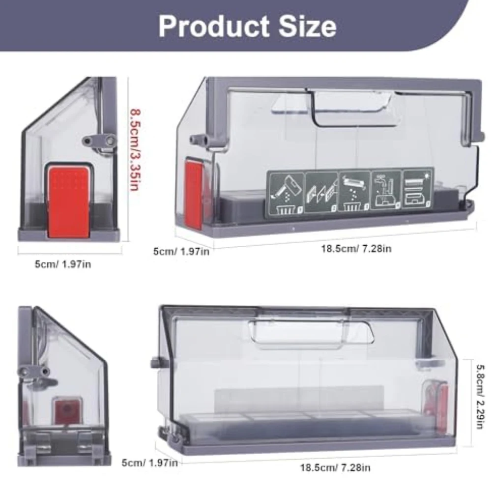 

For Ecovacs For Deebot N9+ Dust Box:Vacuum Cleaner Replacement Accessories Parts For Household Supplies Cleaning Vacuum Parts