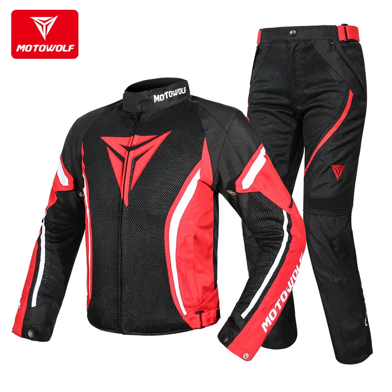 Motowolf Motorcycle Riding Jacket Windproof Four Seasons Anti Drop Riding Racing Suit Men Moto Riding Equipment CE Protective