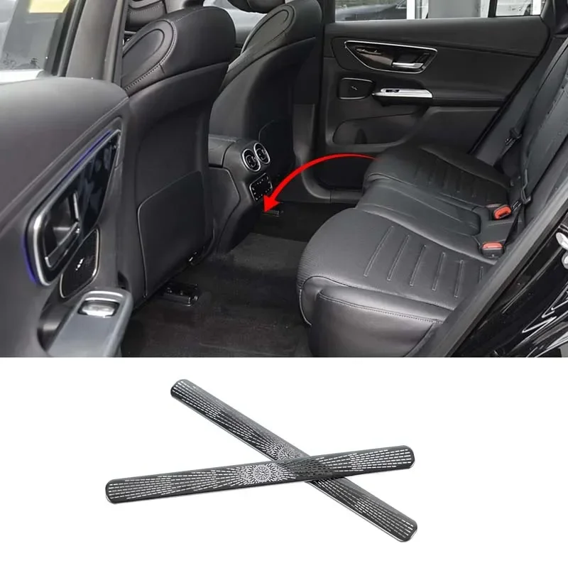 For Mercedes-Benz GLC Five-seater Version 2023 Dust Cover for Air Outlet Under Car Seat Stainless Steel Auto Accessories