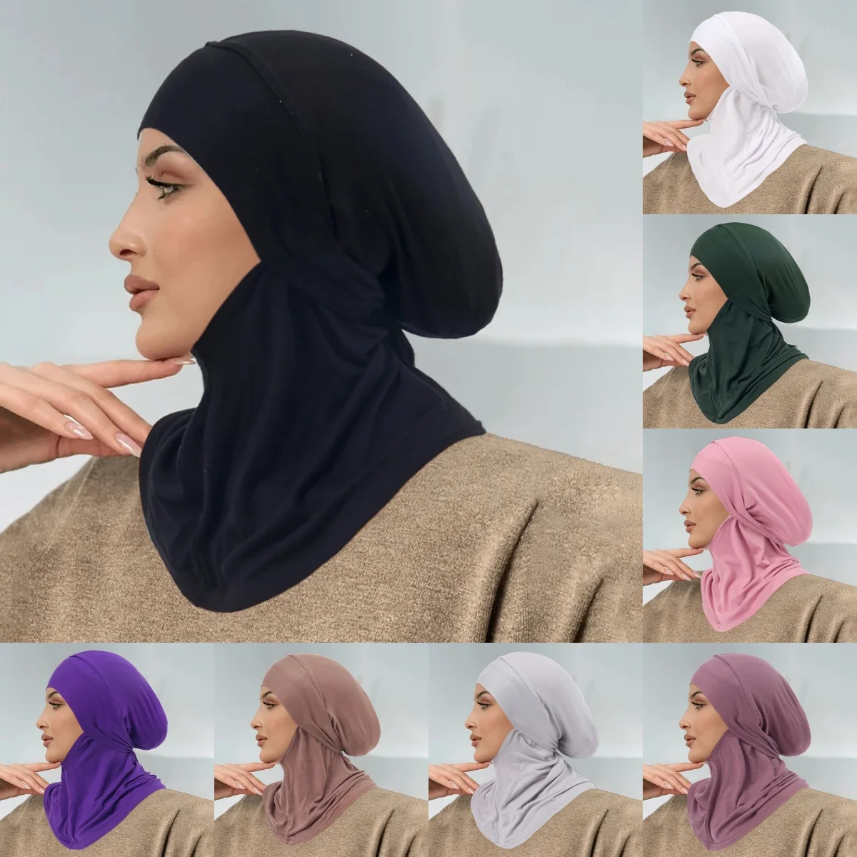 

Strap Instant Jersey Hijab Undercap Hijabs for Woman Muslim Women Hijab Cap Full Cover Head Wraps Scarf Islam Turban