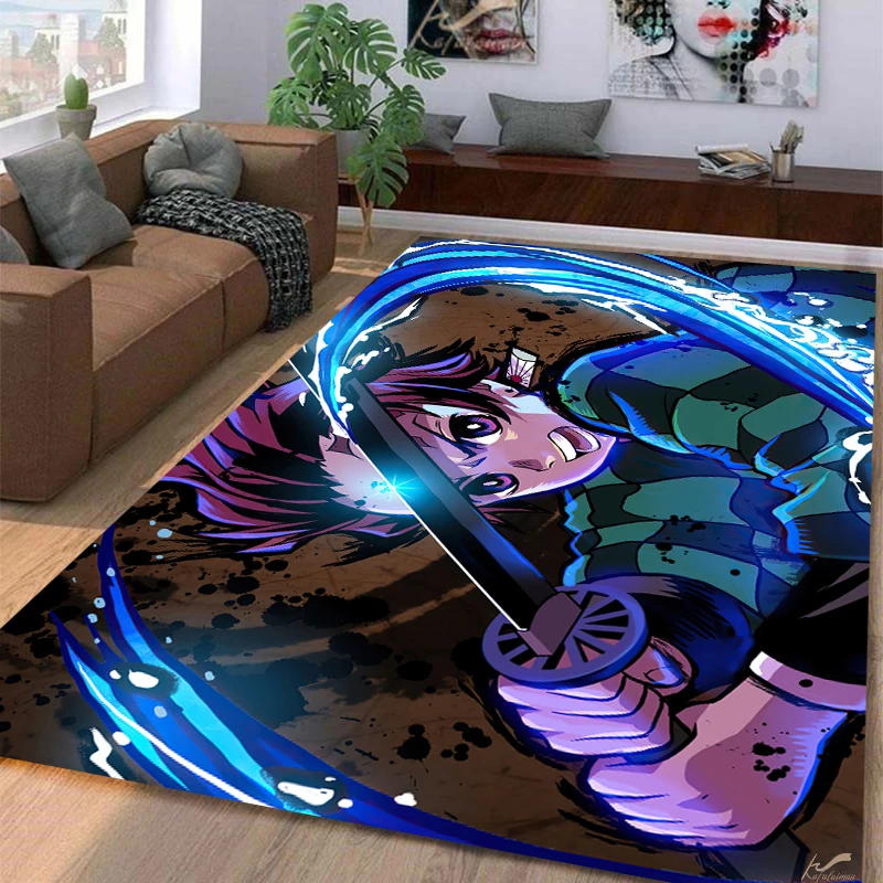 

Demon SlayerKamadoTanjirou Carpet multi-size Carpet for Living Room Bedroom Kid's Room Home Decor Area Rug Non-slip Mat Sofa Mat