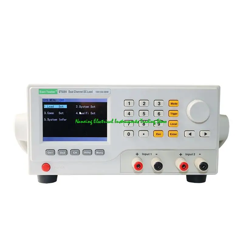 Programmable DC Electronic Load ET5304  Dual channel 150V/60A(30A*2)400W With USB interface Free PC software
