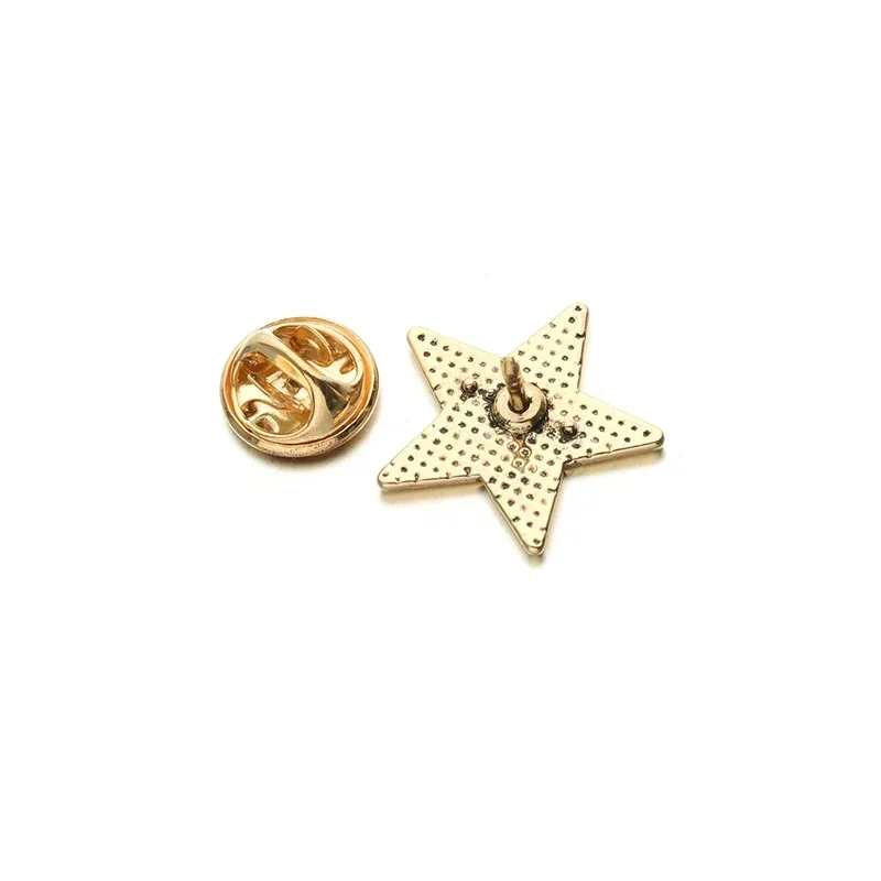 Star Enamel Letter Brooches Pins  I Tired Lapel Badge Creative Jewelry for Kids Friends Wholesale