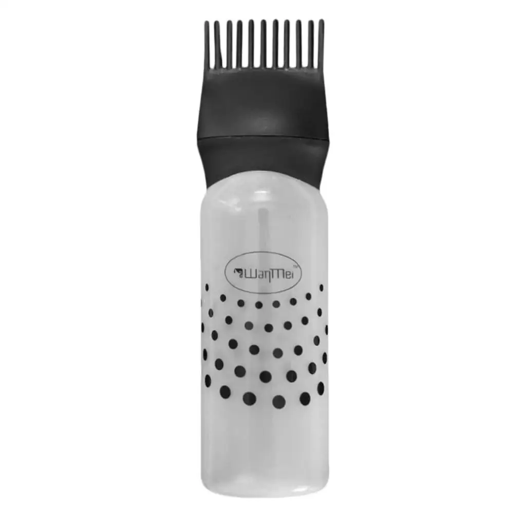 مشط زجاجة الصباغة الفارغة سعة 120 مل، أداة توزيع الألوان