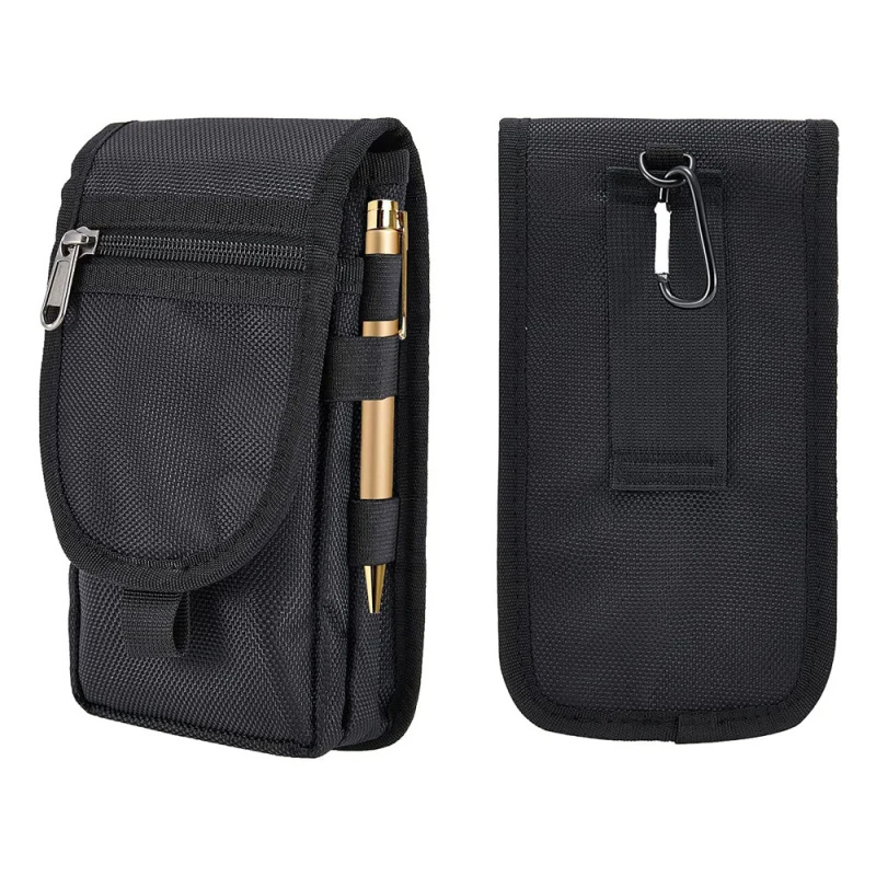 6.3 Inch Multi-Functional Mobile Phone Bag Oxford Fabric Pocket Cell Phone Belt Pouch Case Men's Outdoor Bag