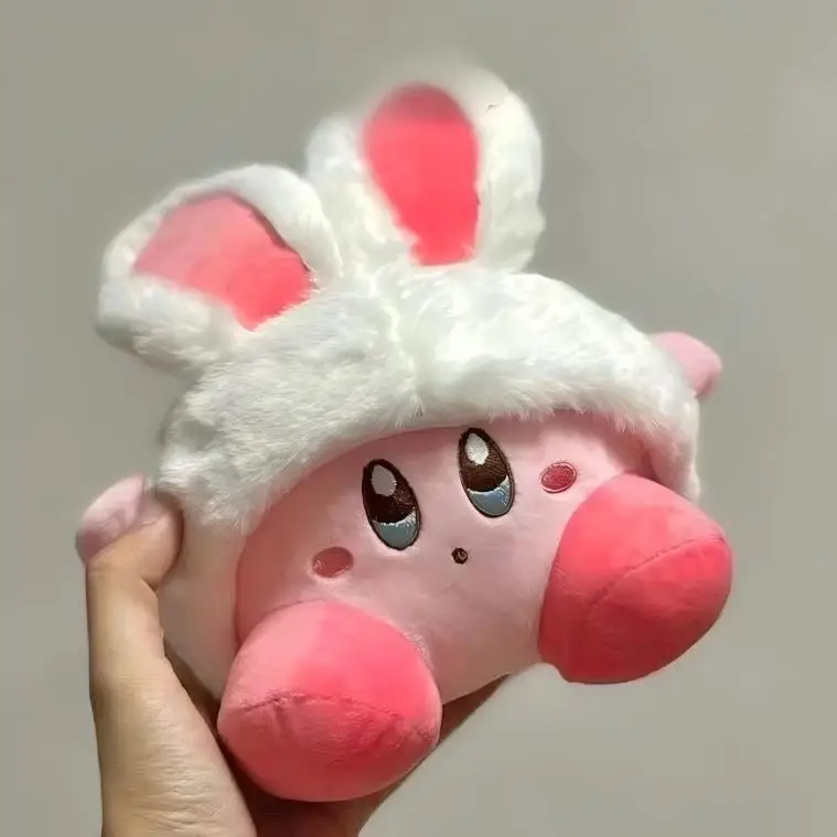 

Хит продаж: Плюшевая игрушка Кирби с ушками кролика, подушка-обнимашка, игрушка для автомата-хватайки, декор для комнаты, детская игрушка, праздничный подарок для девочки