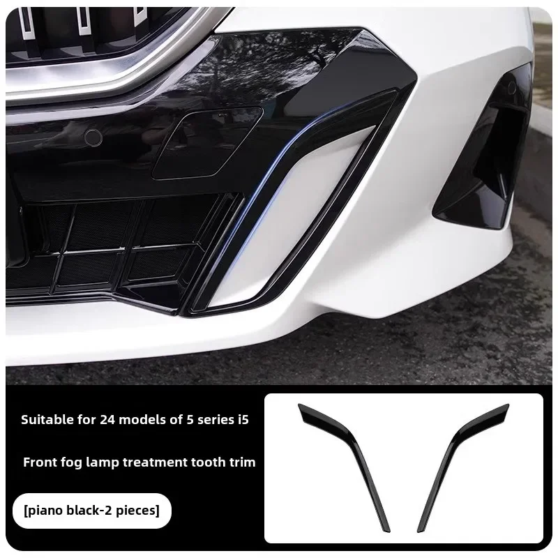 Car Rear Bumper Lip Spoiler Strip Tailpipes Rear Bar Decorative Trim Kits For BMW 5 Series I5 G60 525li 530li 2024