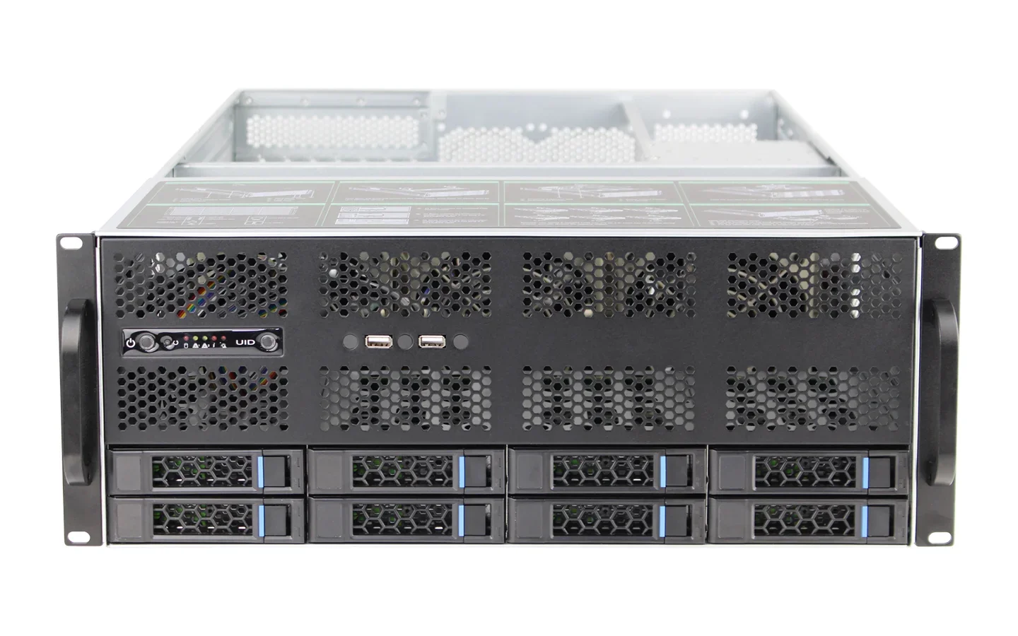 Hot selling good price Xeon E5-2678 V3 12Core  2.5GHZ 1300W Redundant power storage rack GPU 4U8-bay server