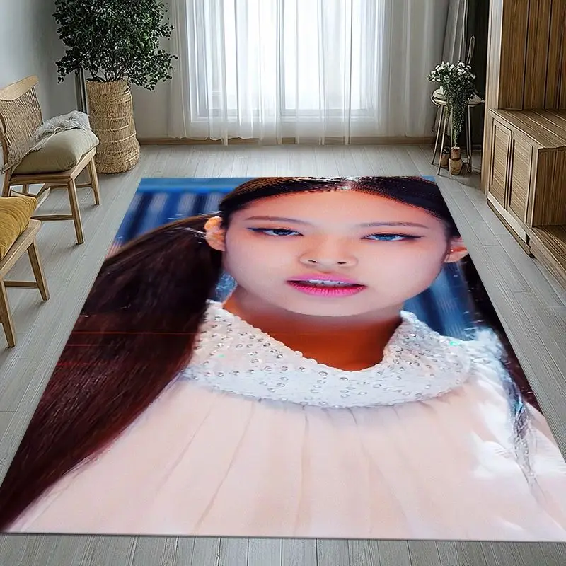 Korean Idol J-Jennie Solo Less Than A Lover Soft Non-Slip Large Area Rug for Living Room,Bedroom Carpet Mat for Sofa,Home Decor