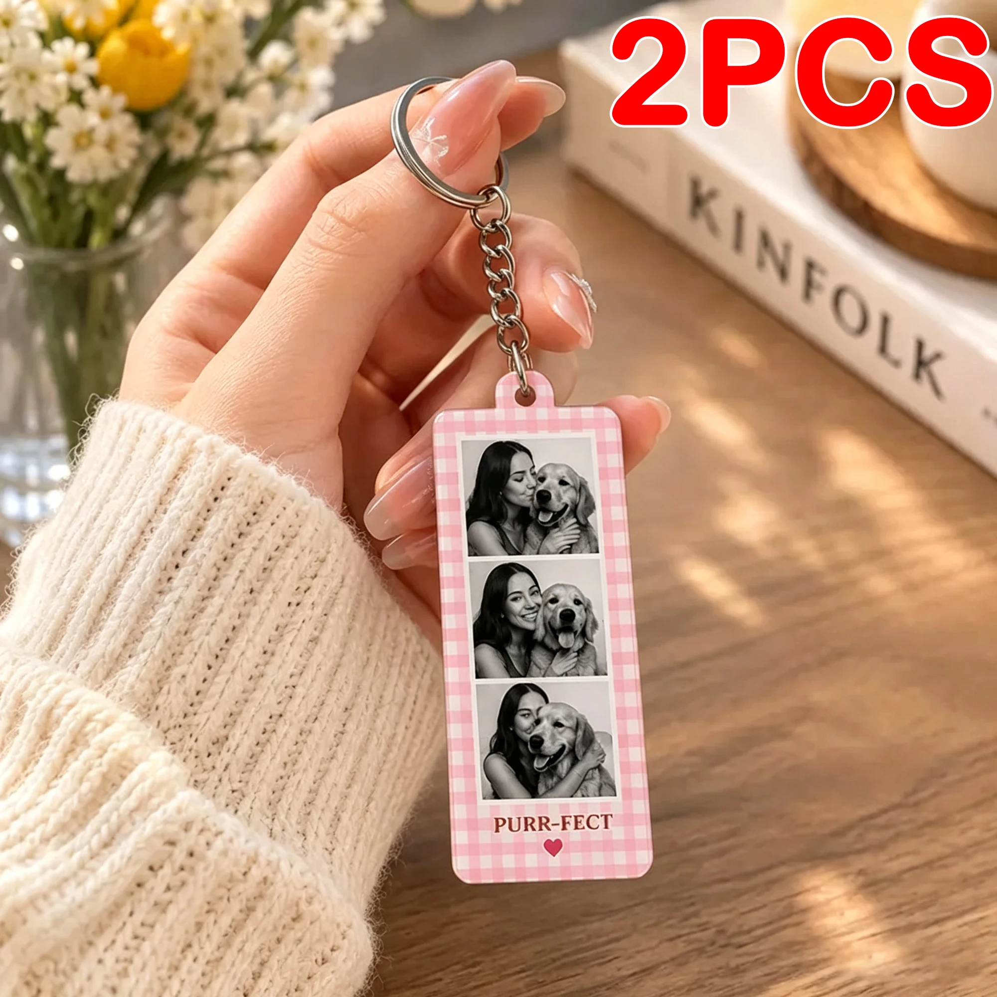Personalized Photo Frame Keychain