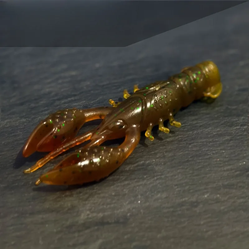 6 Stück schwimmende künstliche Krebs-Softköder (Wackel-Garnelen) 6,5 cm, Garnelen-Imitat-Köder zum Back-Trolling auf Mandarinfische – Detail 10