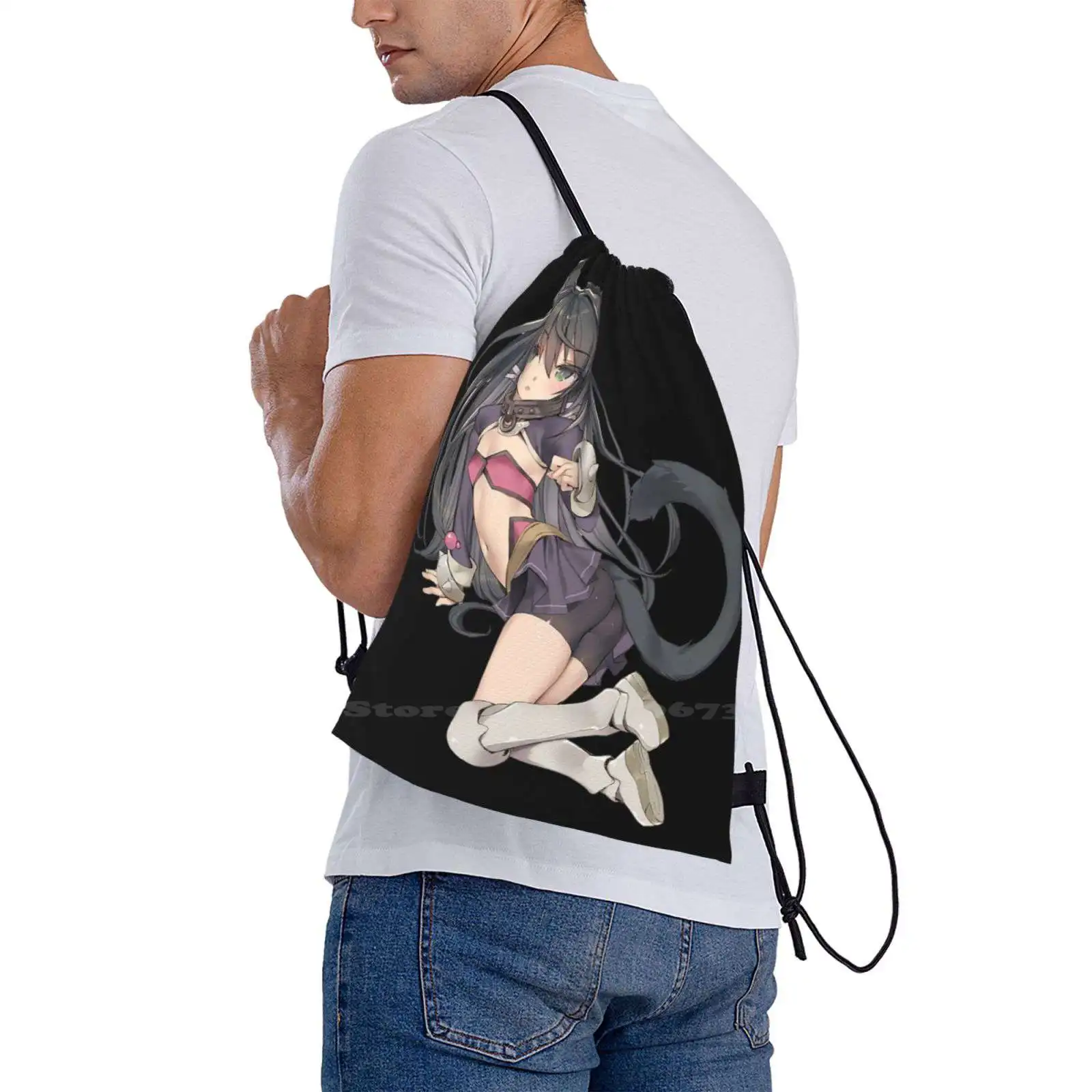 Rem Galleu Large Capacity School Backpack Laptop Bags Rem Galleu Isekai Maou To Shoukan Shoujo No Dorei Majutsu How Not To