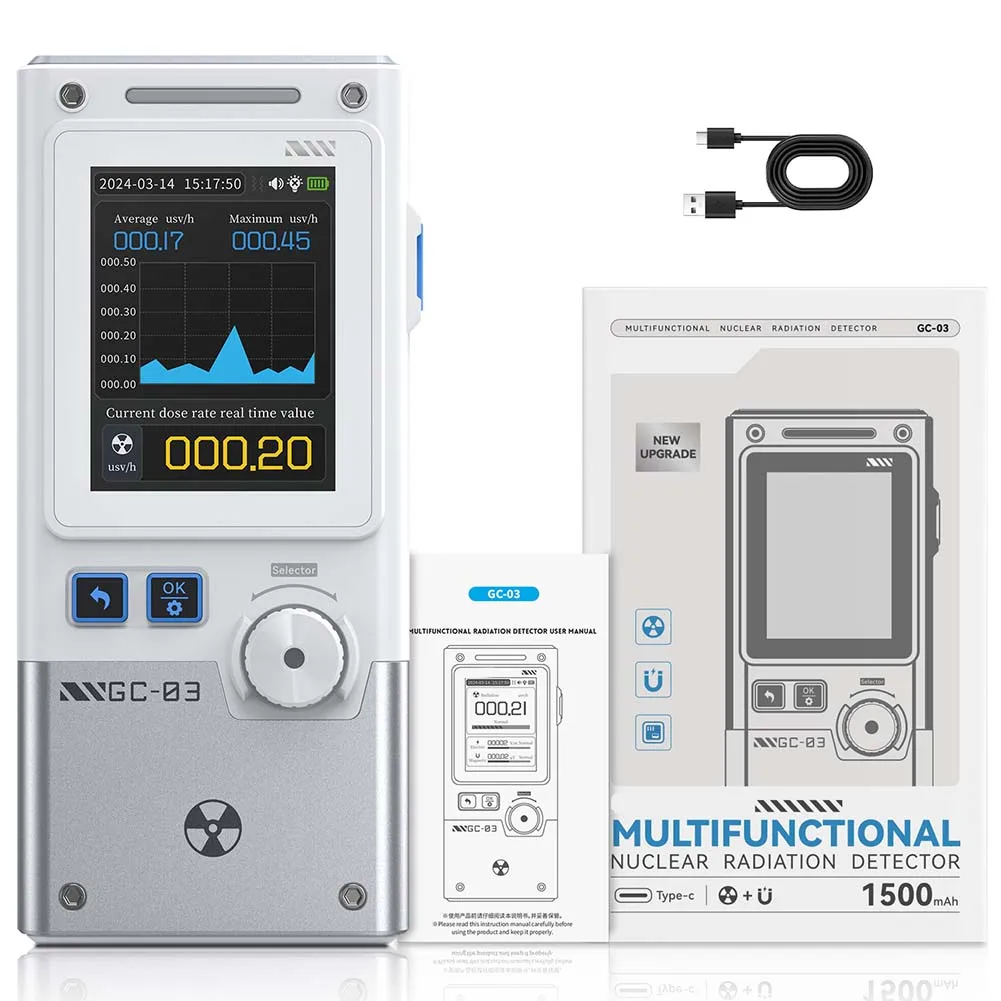 

GC-03 Multifunctional Radiation Detector 2.4-inch Screen Real-time Monitoring For Test Measurement Tool Accessory