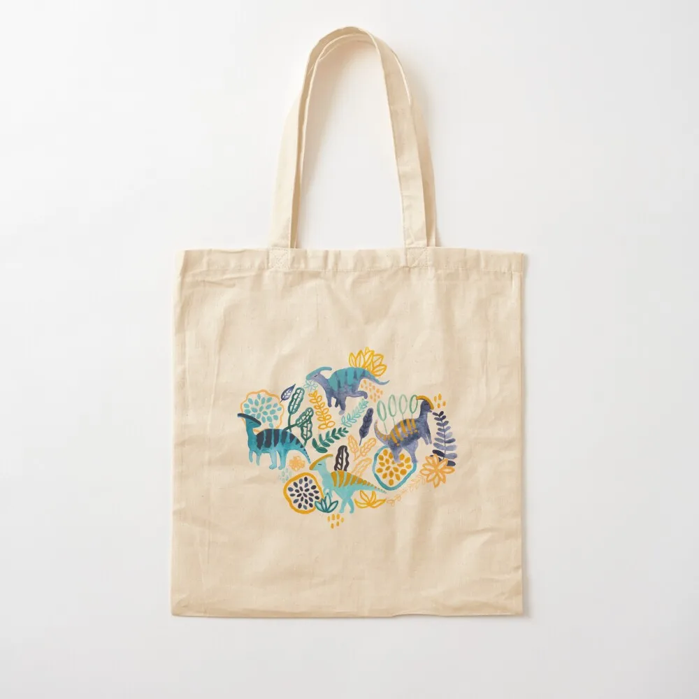 

Gouache Parasaurolophuses Tote Bag tote bag men shopper bags Canvas shoulder bag Canvas Tote