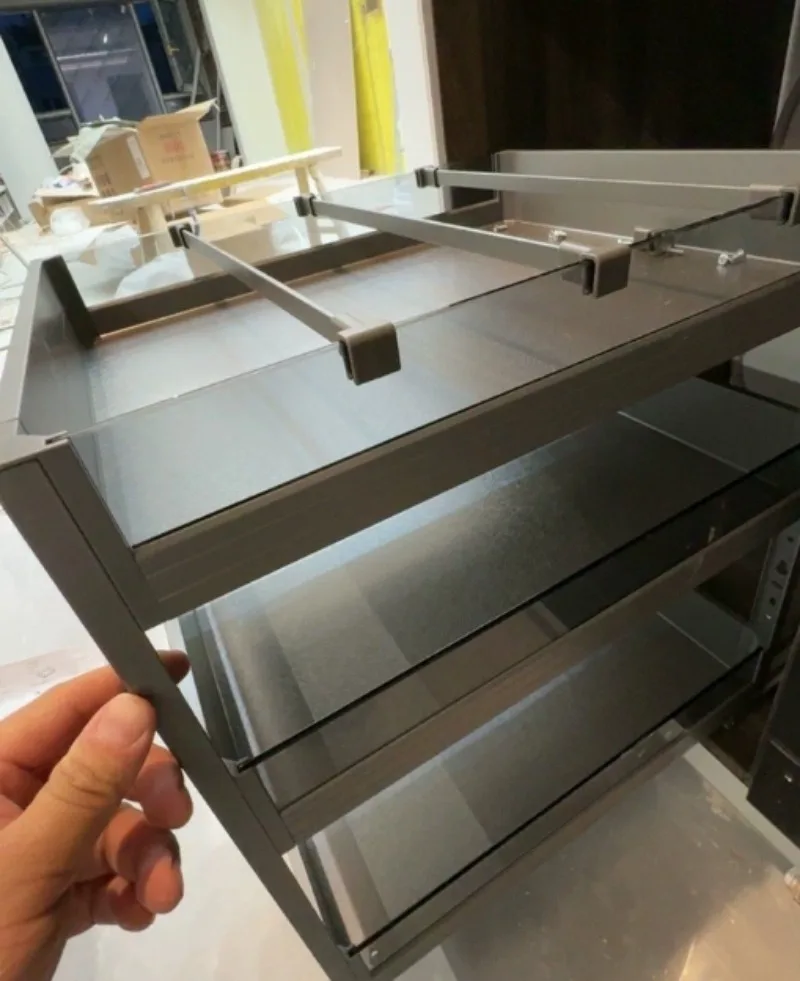 For 300435450mm Soft Close Pull Out Kitchen Storage Drawer Basket Household Spice Organizer Rack