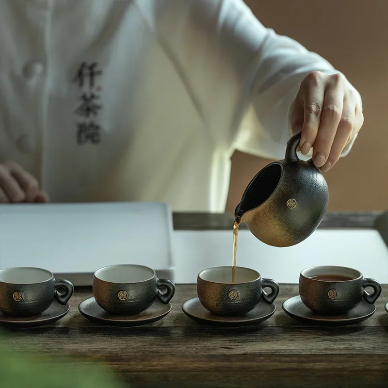 

Ceramic Kung Fu Tea Set Household Gift Chinese Light Luxury High-end Tea Set Gift Box