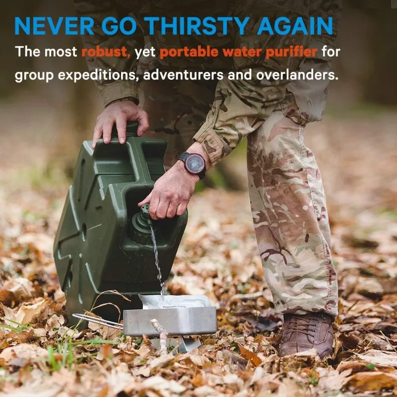 Lifesaver Drum Water Purifier Heavy Duty Water Purifier for Overland Travel, Camping, Hiking