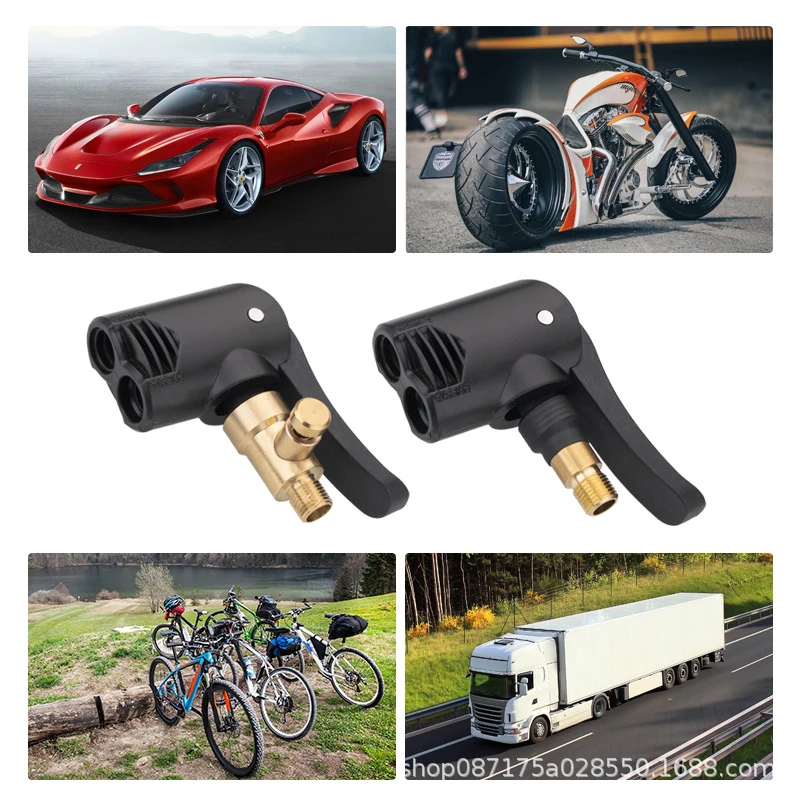 1/3/5PCS Car Tire Valve Pump Nozzle Deflated Clamp Motorbike Air Chuck Inflator Inflatable Pump Thread Connector Adapter Auto Ac