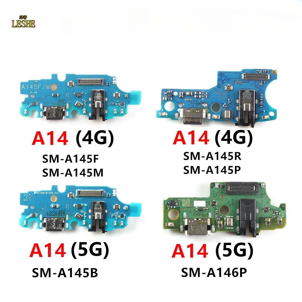 

USB-порт зарядного устройства для Samsung Galaxy A14 4G 5G A145F A145R A145P A145M A146B A146P Jack Dock Разъем Зарядная плата Гибкий кабель