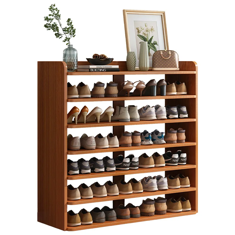 

Multi-layer shoe rack household indoor shoe storage simple and narrow door shoe cabinet dust rack