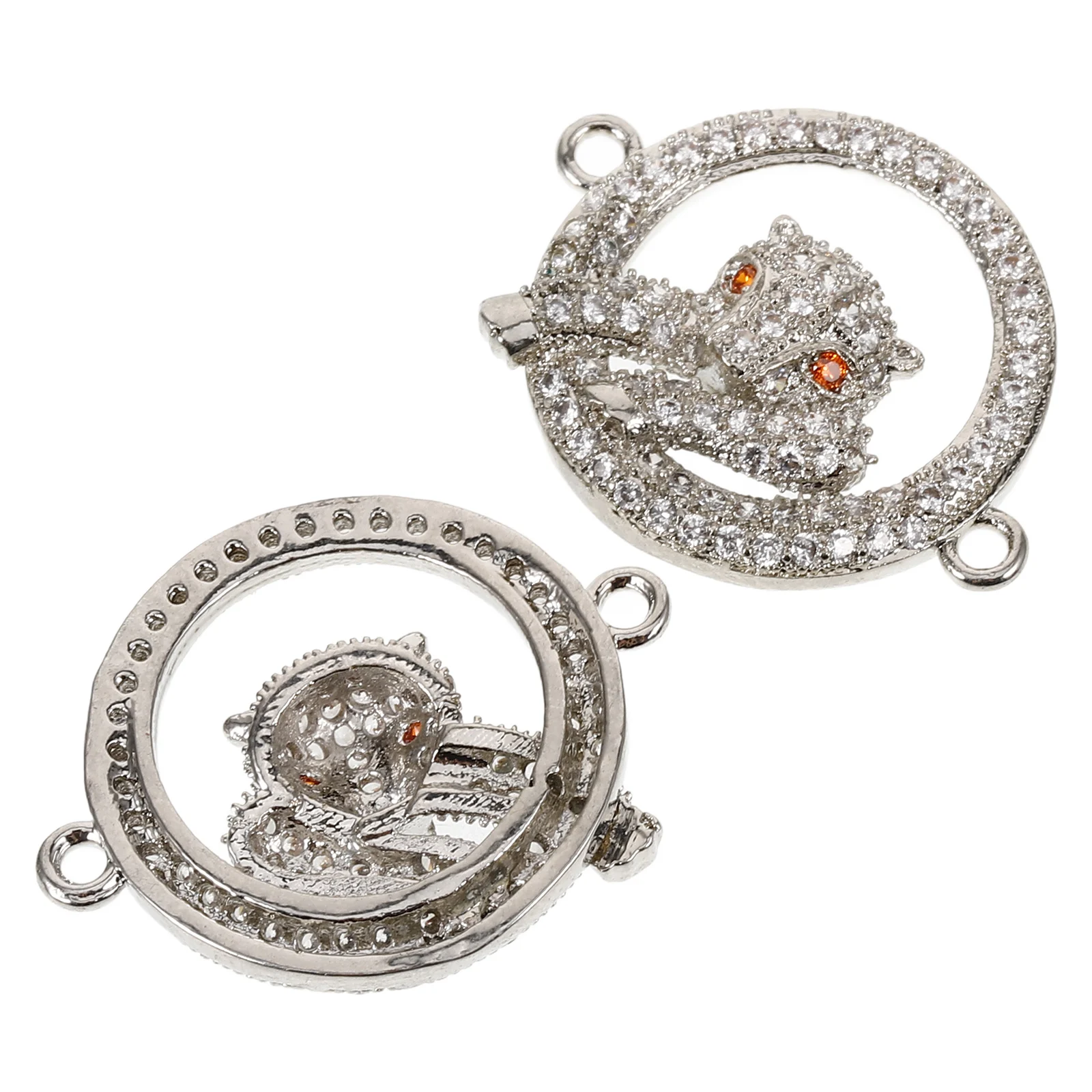 

2pcs Jewelry Necklace Clasp Snake Head Connector For Diy Bracelet Pearl Clasps Metal Closure Fastener Hook Converter Extender