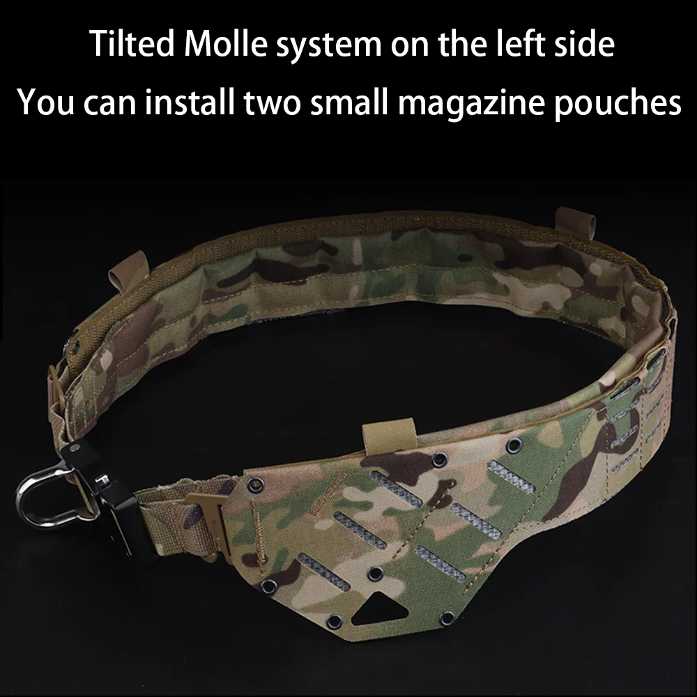 Cintura tattica Molle ARC con cintura interna Battle Combat Camo cintura regolabile adatta alla piastra di pressione inferiore