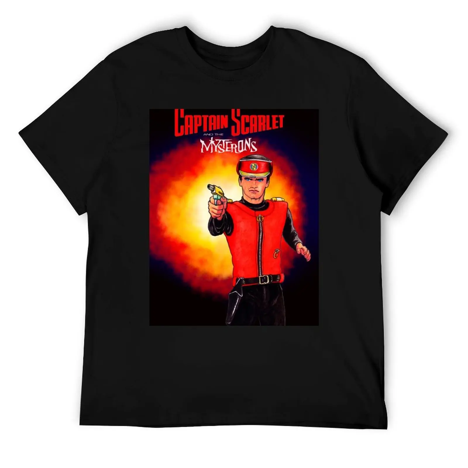 

Captain Scarlet fan art piece. T-Shirt man t shirt heavy cotton t shirts for man cotton funny T-Shirt