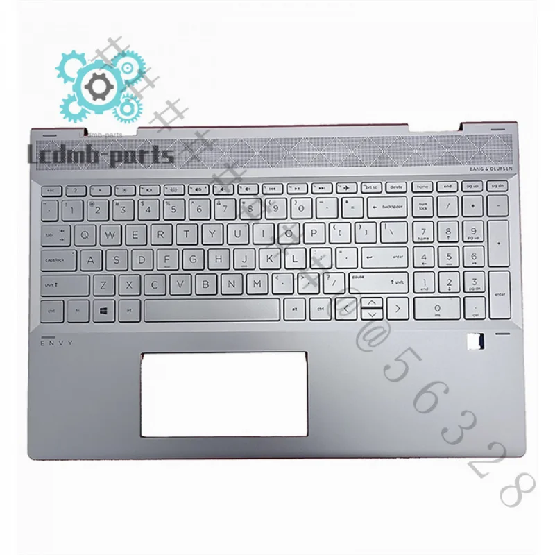 AZ+New Backlit Palmrest Upper C Shell Keyboard L56974-001 For HP Envy X360 15-DR TPN-W142 2-in-1 Laptop Replacement