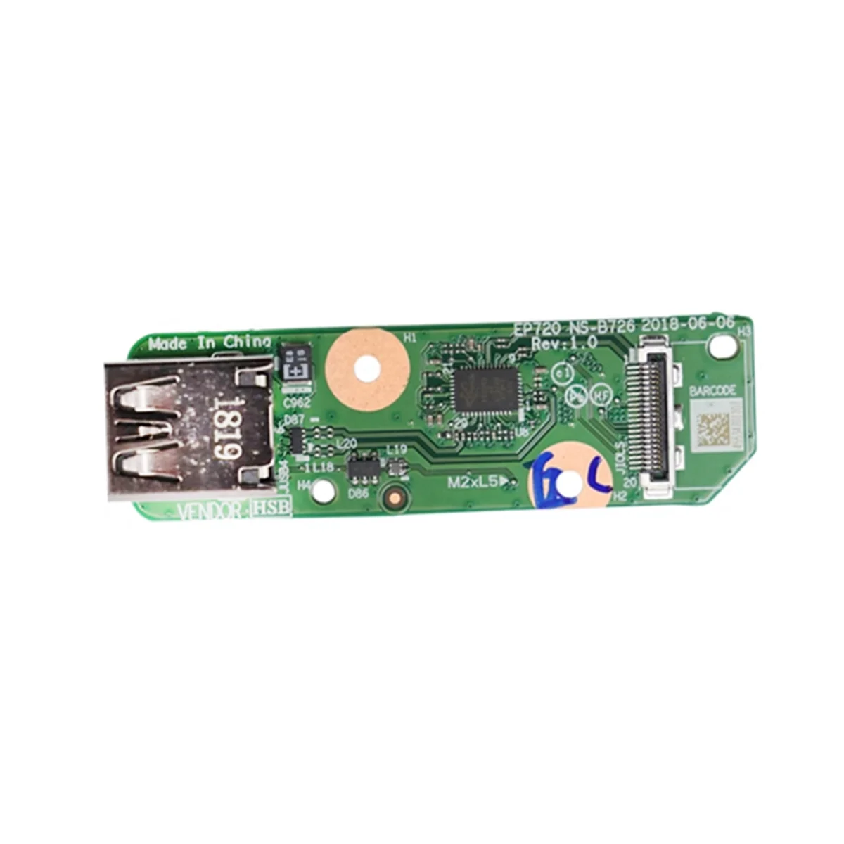 A07I Laptop USB 3.0 Board USB 3.0 Board Links voor P72 01HY719 NS-B726 Links