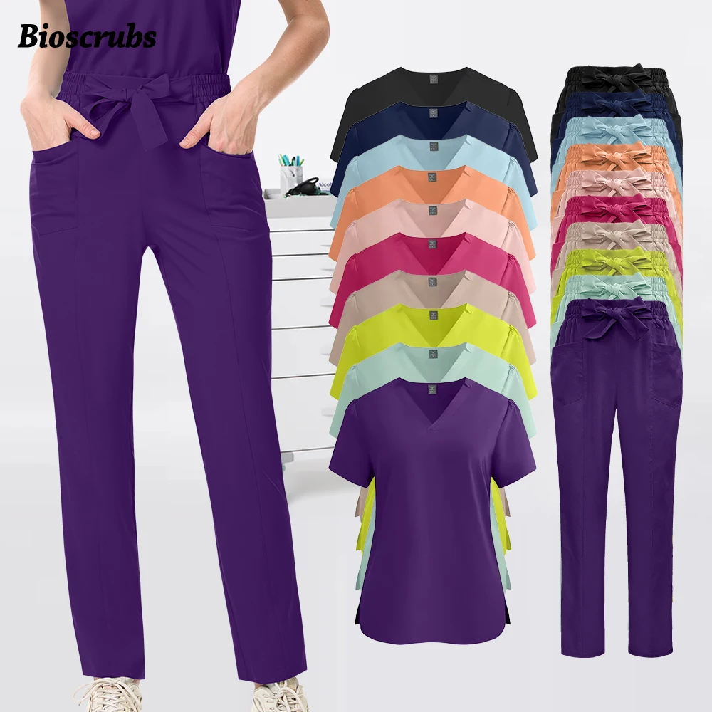 Multicolor Medical Clothing for Women High Quality Scrubs Set Medical Nursing Uniform Surgical Gown Wholesale Spa Beauty Uniform
