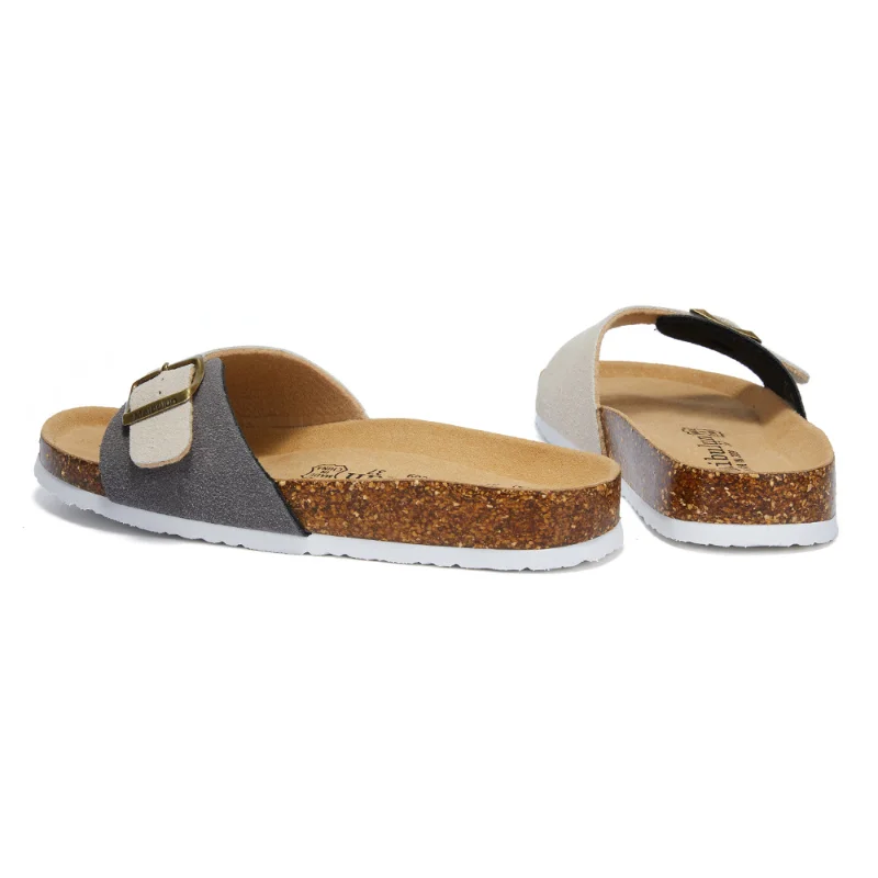 Women Cork Slipper Non-slip Casual Outside Slide Designer Shoes Big size 44 45 Women Sandals Flat with slides women