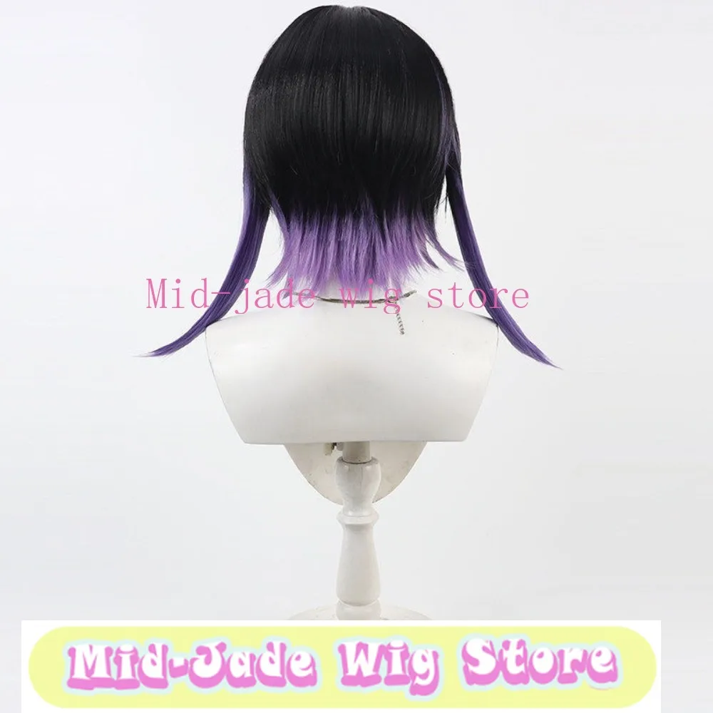 Action Game Character Collapse Cosplay Wig Gradient Highlight Synthetic Hair Realistic Scalp Costume Wig for Convention Roleplay