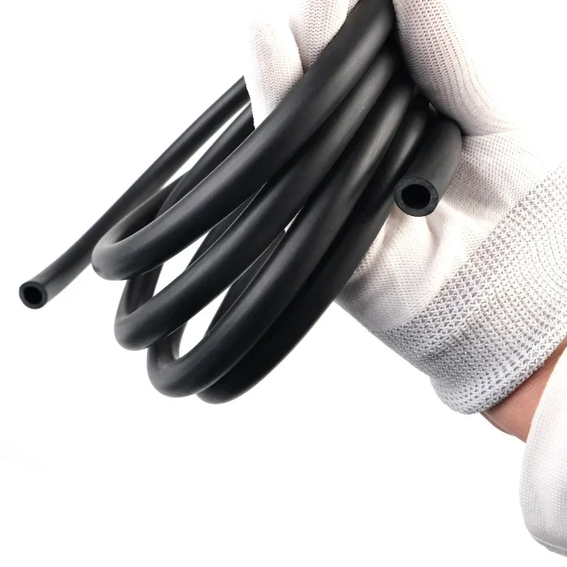 1M ID:2-12mm OD:4-16mm Viton Hose FKM FPM Viton Hose Oil Resistant Anticorrosion Acid and Alkali