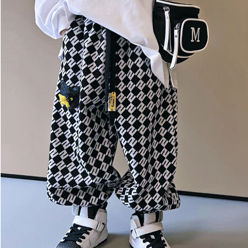 Boys Casual Pants Long Trousers Cotton 2024 Loose Spring Autumn Baby's Kids Pants High Quality Children's Clothing