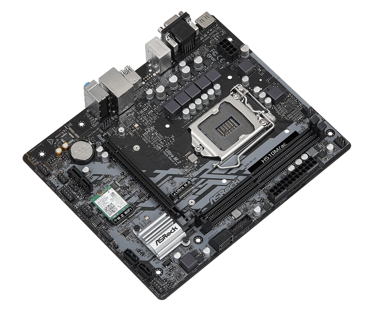 ASRock H510M/ac Motherboard for Intel LGA1200 DDR4