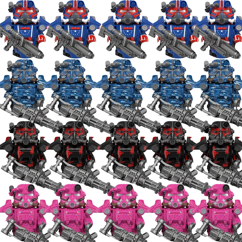 New Radiation Bricks T60 Power Armor For Toys Gifts Mini Action Figures Children Building Blocks For Children