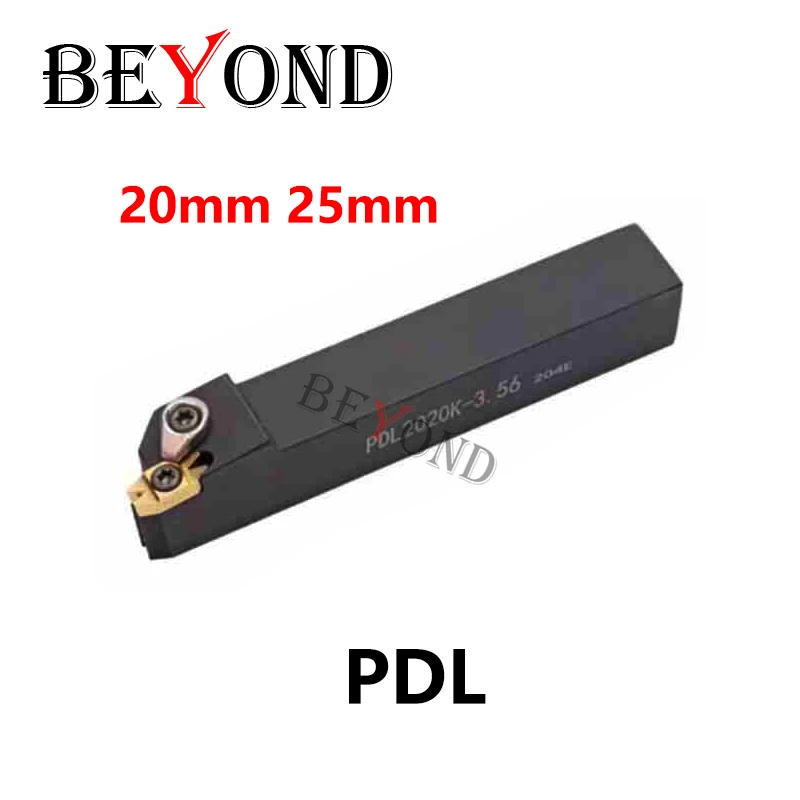 BEYOND PDL 40 Degree Double Inserts PDL2.34 PDL3.56 PDLR2020 PDLR2525 Turning Tool Holder CNC PDL2020K External Lathe Cutter Bar