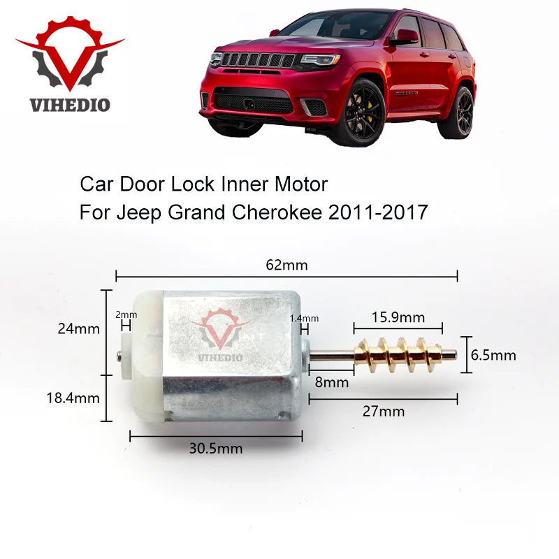 

For Jeep Grand Cherokee 2011-2017 FC-280SC-20150 Car Door Lock Actuator Inner Motor Electric 12V Core Power Repair DIY Engine