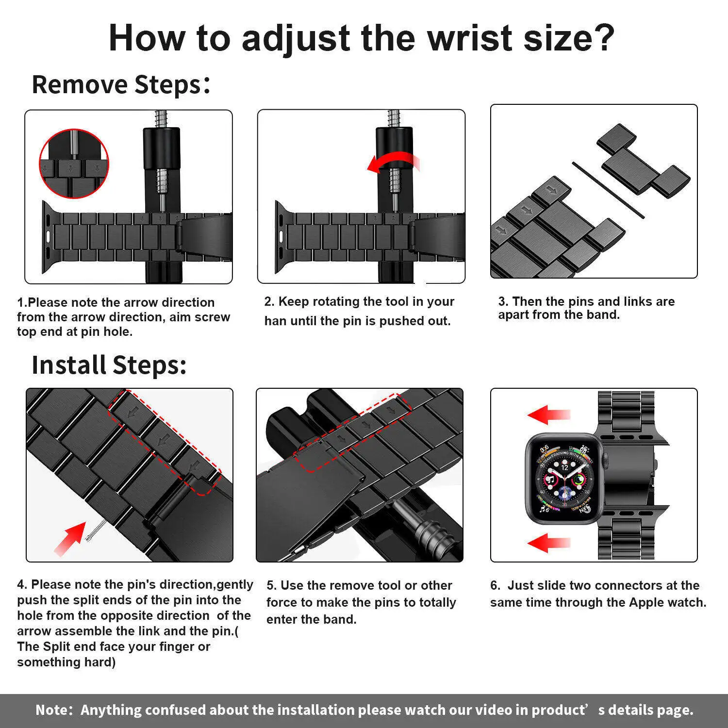 Edelstahlarmband für Apple Watch 46 mm Ultra 49 mm, Metallarmband für iWatch 12 11 10 9 8 SE 42 mm, Business-Uhrenarmband – Detail 17
