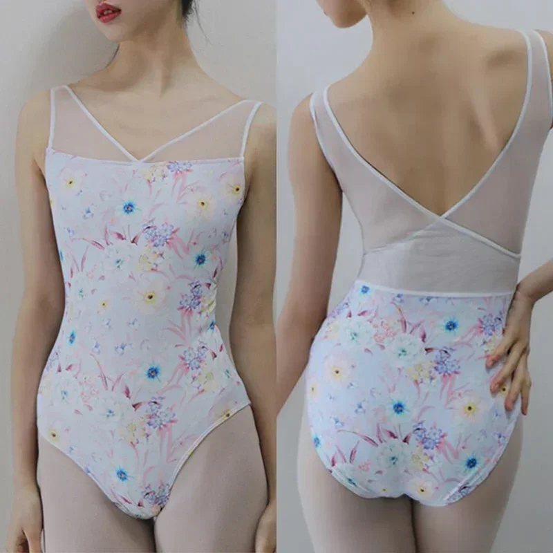 

Купальник для повседневной практики, балетный танцевальный трико для взрослых, новый дизайн, командная гимнастика, танцевальная одежда, женский балетный трико высокого качества