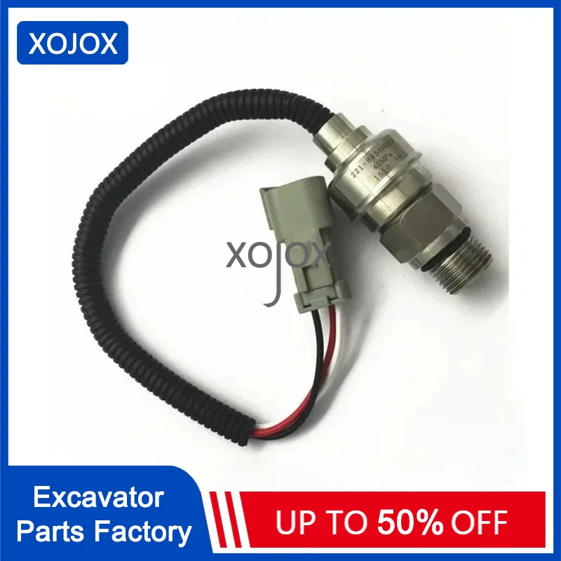 

XOJOX High quality E320 E320B E320C excavator pressure sensor transducer 221-8859