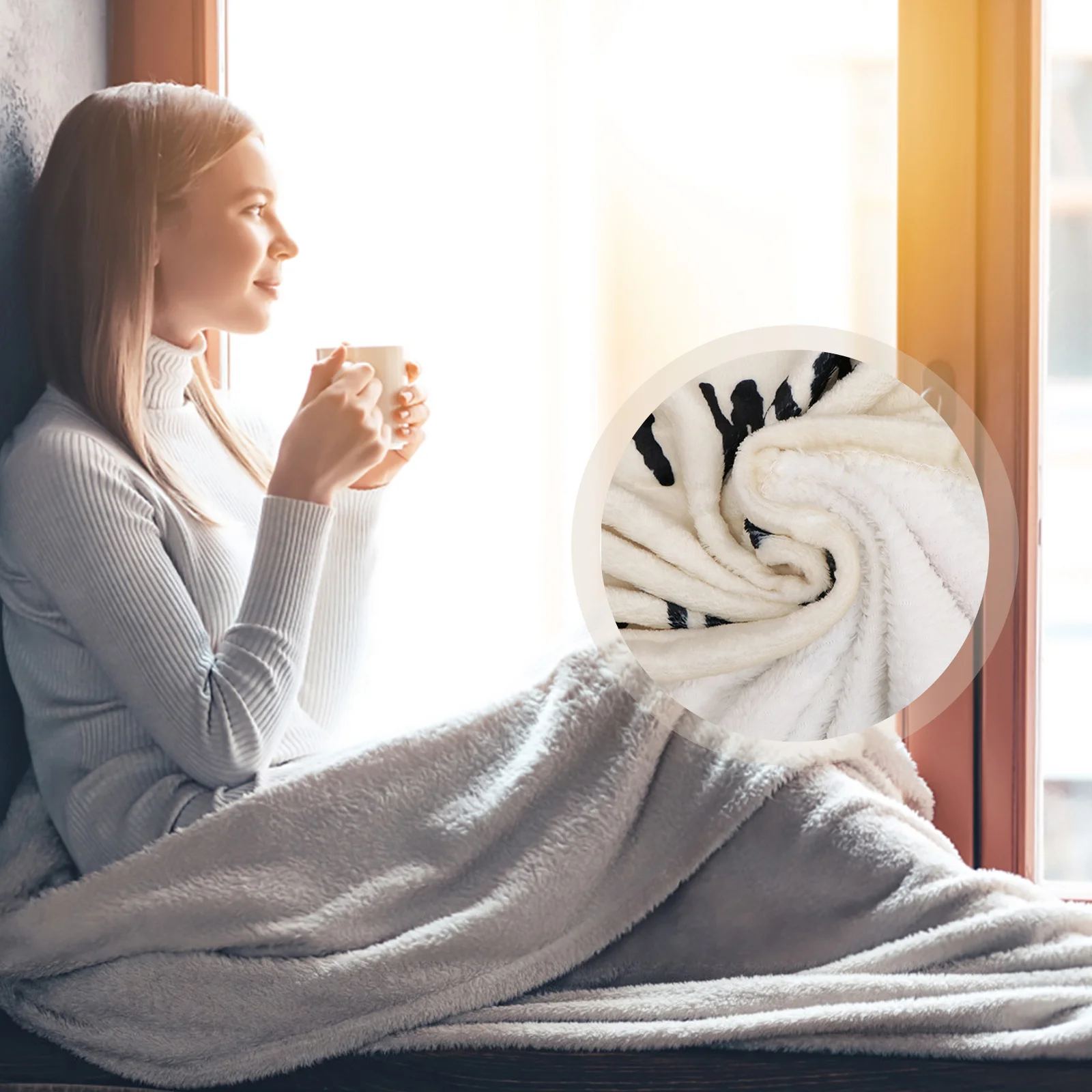 1Pcs Flannel Blanket Warm Comfortable Lightweight Letter Style Decorative Blanket for Couch Bed Office Nap Use