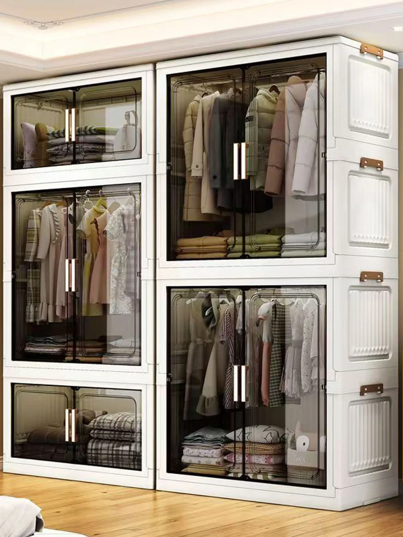 

No-Installation Storage Cabinet Children's Wardrobe Home Living Room Baby Closet Clothing Storage Cabinet Simple Wardrobe