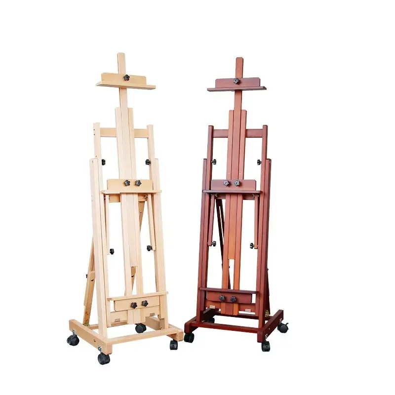 Large beech wood adjustable at different angles easel studio easel for artist painting display art supplies