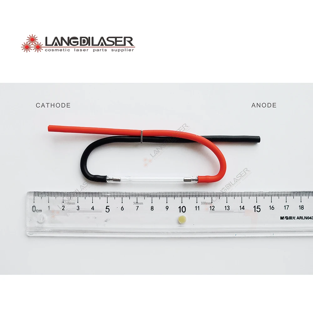 Customized Xenon Arc Flash Lamp With Size 5*40*60F - Straight Cable / Outer Dia.5mm / Arc Length 40mm / Body length 60mm