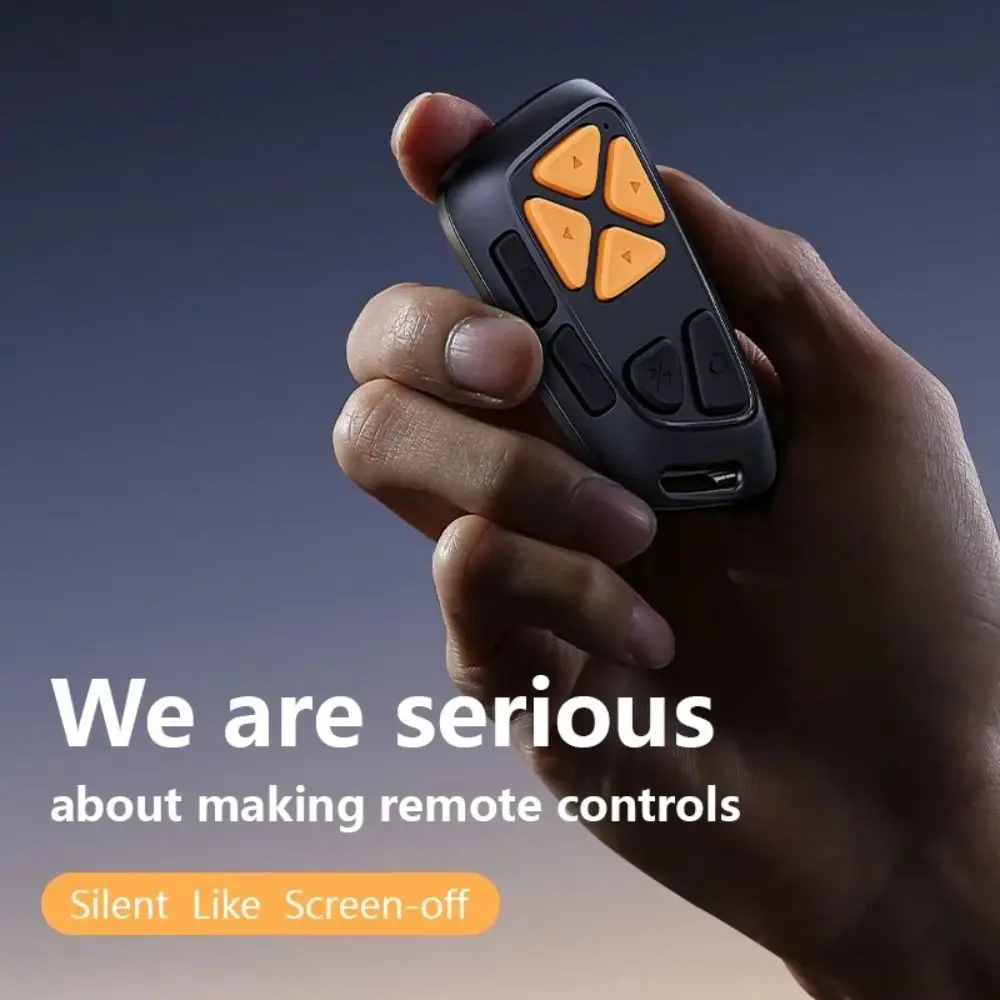 New Page Turning Mobile Remote Control Short Video APP Likes Bluetooth Controller with 8 Buttons Selfie Remote Control